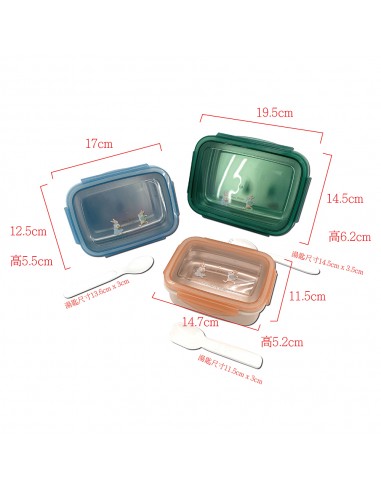 安妮兔不鏽鋼隔熱保鮮盒3入+叉匙