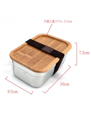 安妮兔竹蓋不鏽鋼便當 盒-1000ML