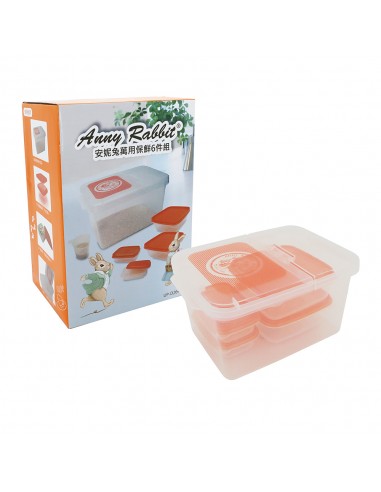 安妮兔萬用保鮮6件組