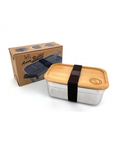 安妮兔竹蓋飯盒+北歐 提把保冰袋