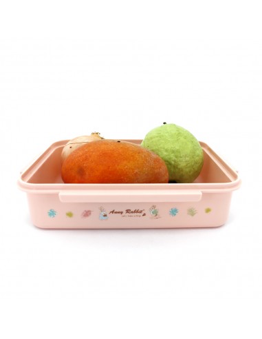 安妮兔彈力蓋保鮮盒 2000ML-粉色