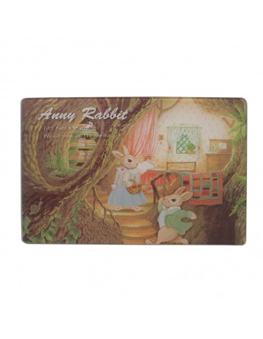 安妮兔強化玻璃砧板-森林