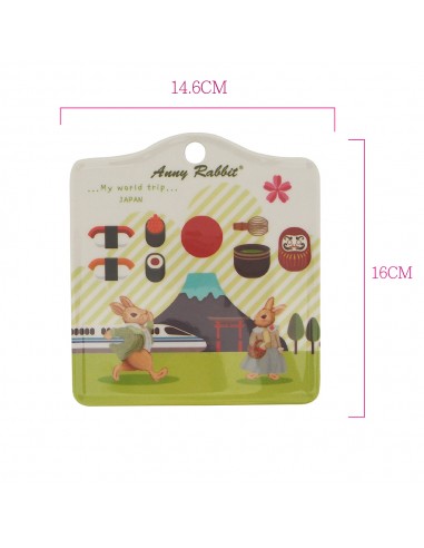 安妮兔壁畫隔熱墊2入-旅遊