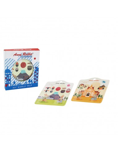 安妮兔壁畫隔熱墊2入-旅遊