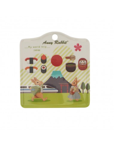 安妮兔壁畫隔熱墊2入-旅遊