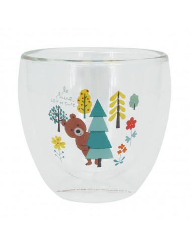 LOU露小熊雙層玻璃蛋 杯-245ML