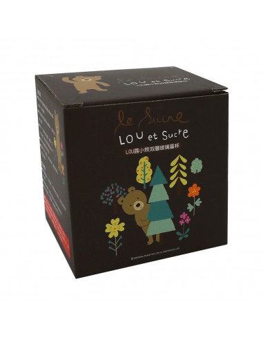 LOU露小熊雙層玻璃蛋 杯-245ML