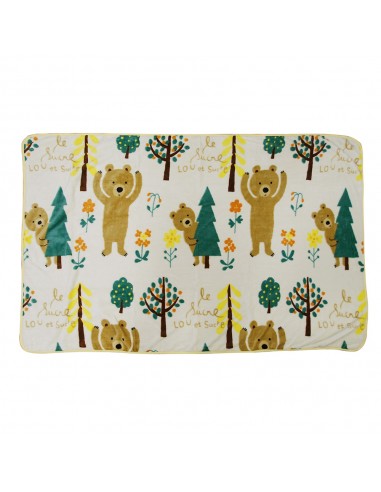 LOU露小熊法蘭絨毯 120x150 (OPP袋)