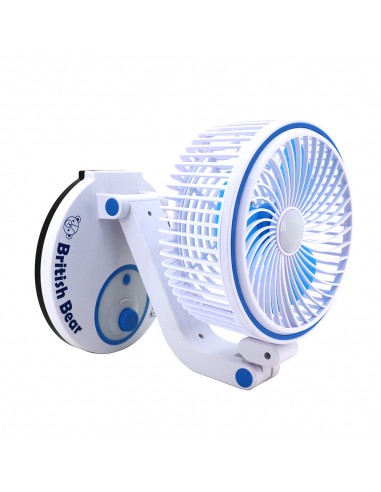 英國熊露營風扇氣氛燈-七吋