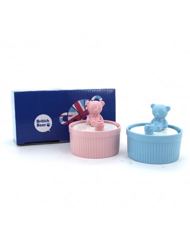 英國熊陶瓷萬用置物盒-2入(盒裝)