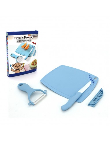 英國熊陶瓷刀砧板組-盒裝