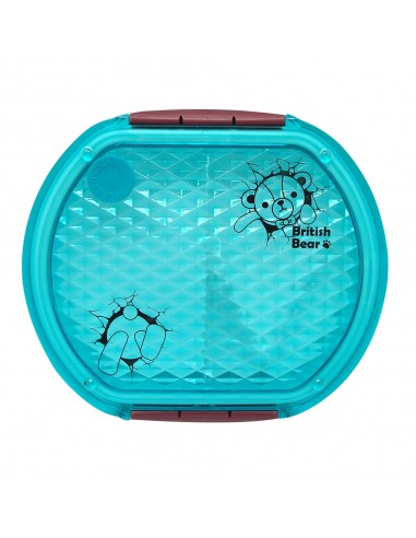 英國熊鑽石紋便當盒