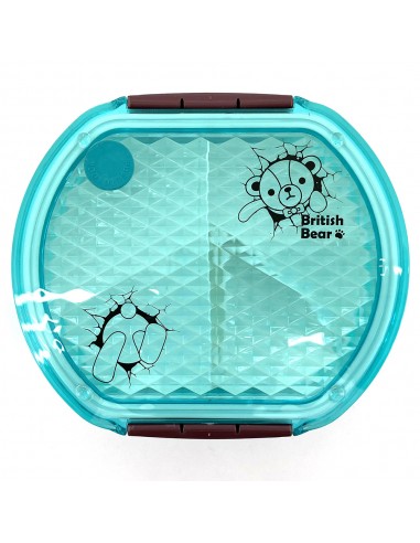 英國熊鑽石紋便當盒