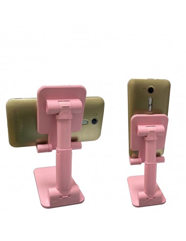 英國熊鏡面折疊手機架-粉