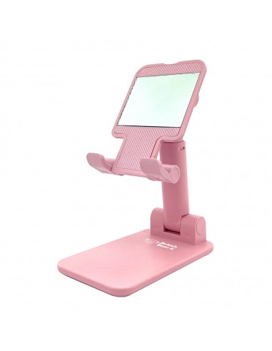 英國熊鏡面折疊手機架-粉