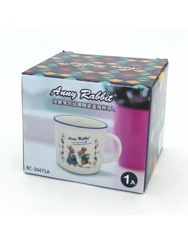 安妮兔仿琺瑯陶瓷直身杯1入