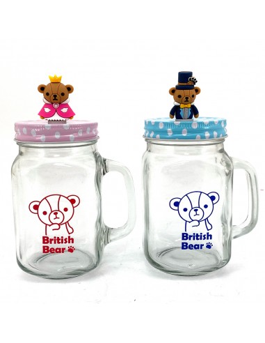 英國熊造型玻璃瓶450cc-1入DUKE(盒裝)