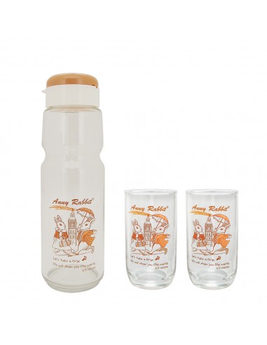 安妮兔冷水壺+2入美樂 杯-旅遊