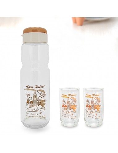 安妮兔冷水壺+2入美樂 杯-旅遊