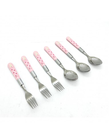 法國兔餐具六件組-盒裝(3叉3匙)