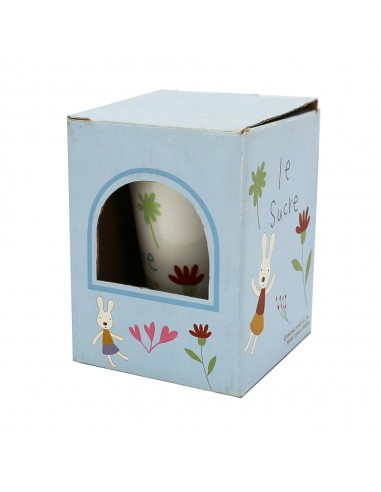 法國兔雙層隔熱瓷杯