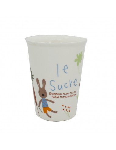 法國兔雙層隔熱瓷杯