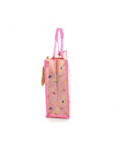 法國兔編織購物袋+零錢包(PP袋)