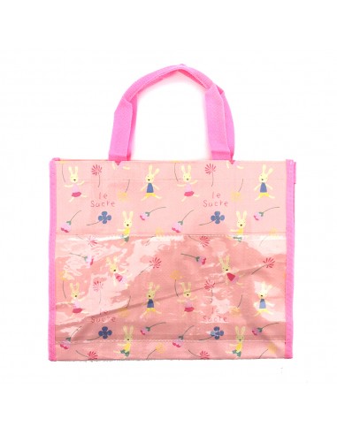 法國兔編織購物袋+零錢包(PP袋)