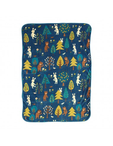 法國兔珊瑚絨毯-森林 90X130