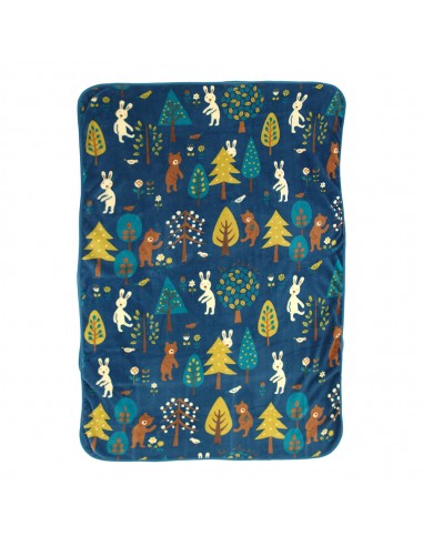 法國兔珊瑚絨毯-森林100x150(盒裝)