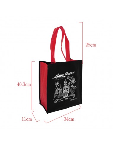 安妮兔直立式環保袋-大(紅背帶)