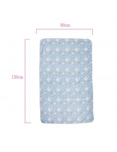 Bo bonny啵啵妮法蘭絨毯 90x130天藍(PP袋)