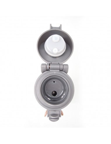 鍋霸雙保險彈蓋保溫瓶350ML-灰