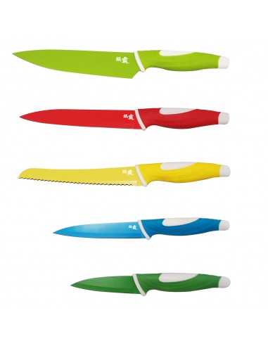 鍋霸繽紛五件刀具組