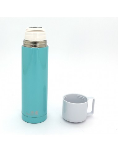 鍋霸500cc杯蓋真空保 溫瓶-珍珠藍