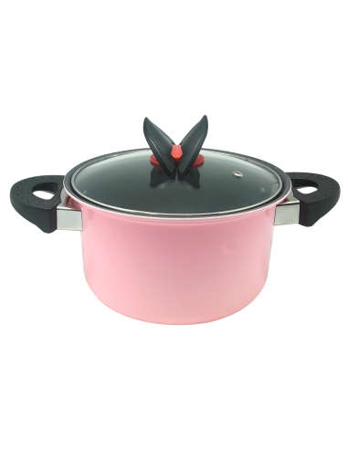 鍋霸22cm陶瓷不沾雙耳鍋-舞蝶翩翩