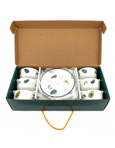 松村窯酪梨6碗4盤-7Q28H2