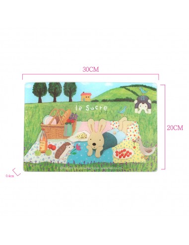 法國兔強化玻璃砧板-野餐 (盒裝)