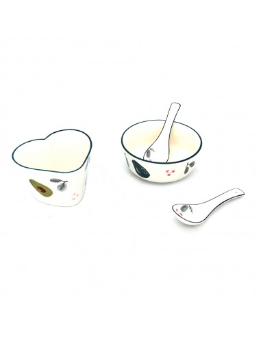 松村窯愛心四件組-酪 梨