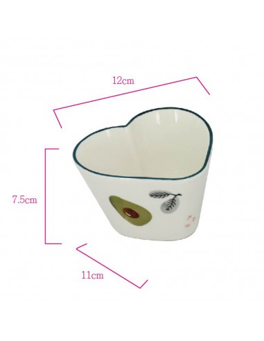 松村窯愛心四件組-酪 梨