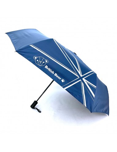 英國熊自動開收摺疊傘-藍