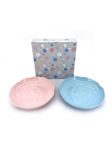 松村窯玫瑰色土2盤