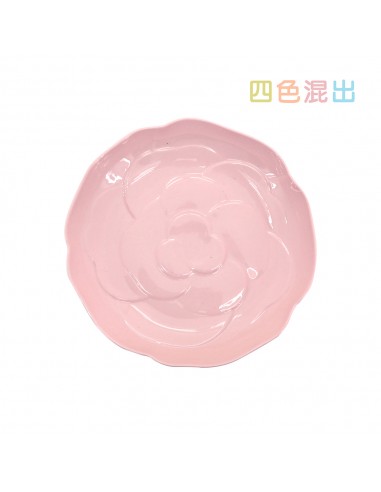 松村窯玫瑰色土3盤