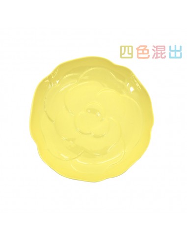 松村窯玫瑰色土4碗1盤