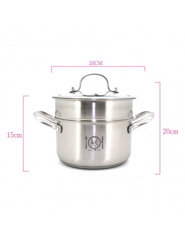 安妮兔20CM不鏽鋼複底 雙層蒸鍋