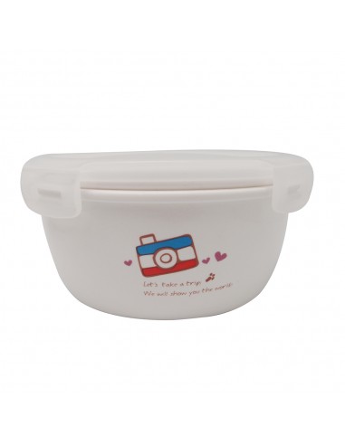 安妮兔陶瓷保鮮蓋碗650ML三入禮盒