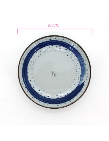 手繪雲彩8吋圓盤1入