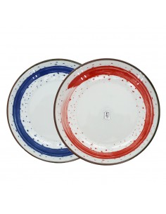 手繪雲彩8吋圓盤2入