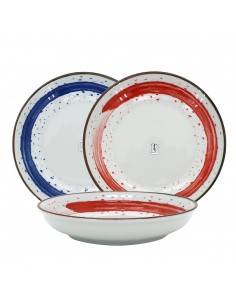 手繪雲彩8吋圓盤3入