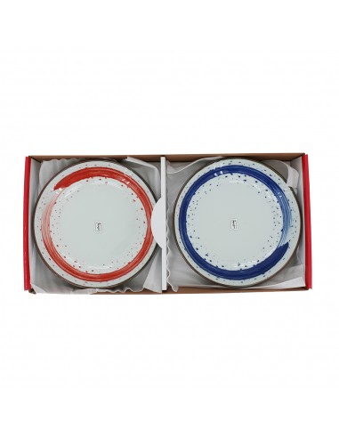 手繪雲彩8吋圓盤3入